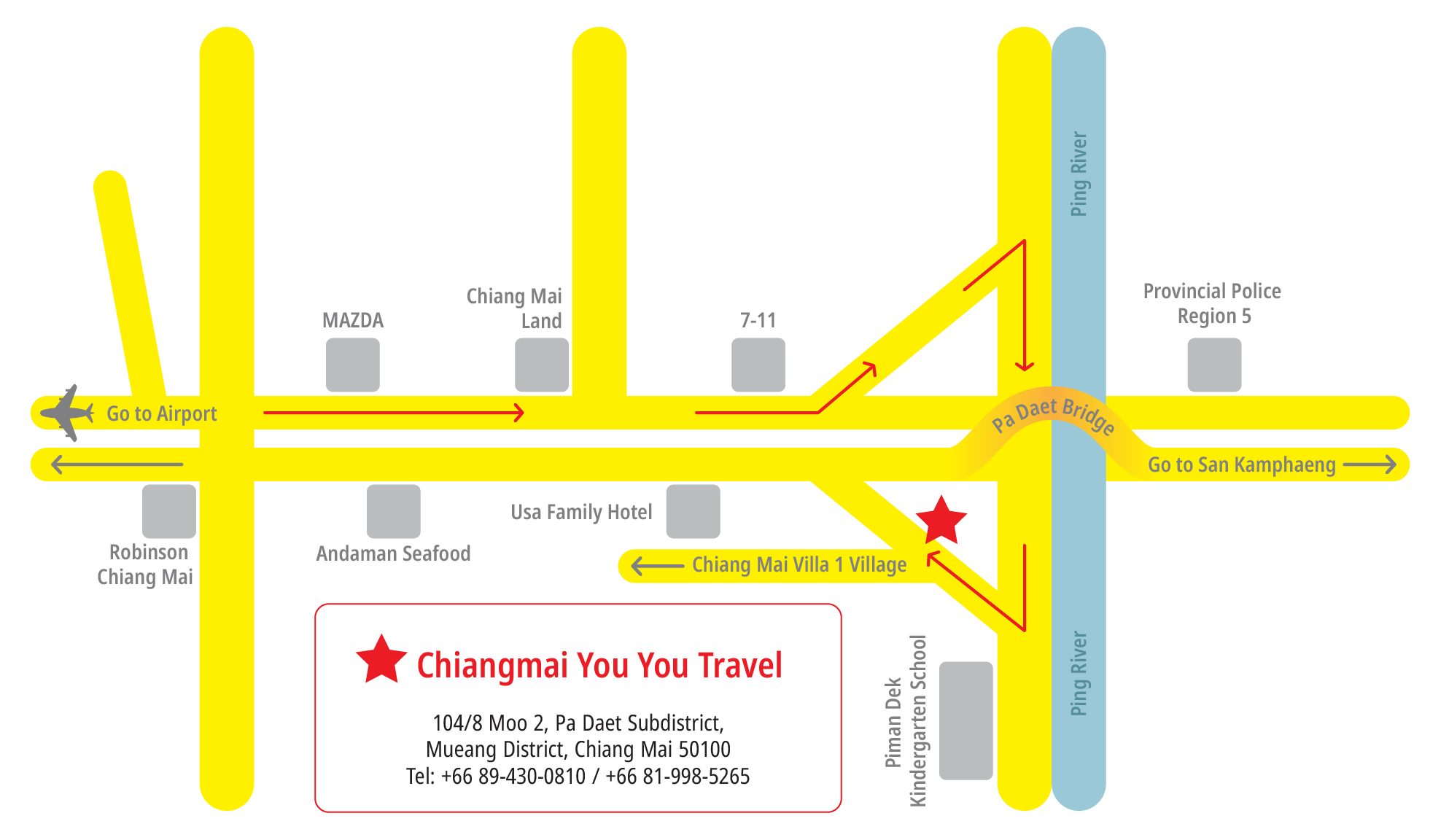 104/8 Moo 2, Pa Daet Sub-district, Mueang Chiang Mai District, Chiang Mai 50100